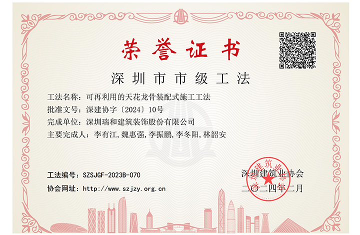 瑞和時(shí)事丨創(chuàng  )新引領(lǐng)發(fā)展 瑞和裝配式技術(shù)再獲新成果